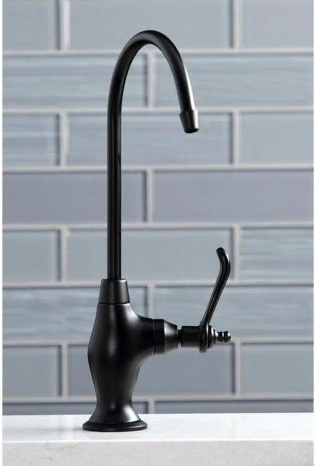 Alt view image 3 of 12 - Kingston Brass KS3190TL Templeton Single Handle Water Filtration Faucet, Matte Black