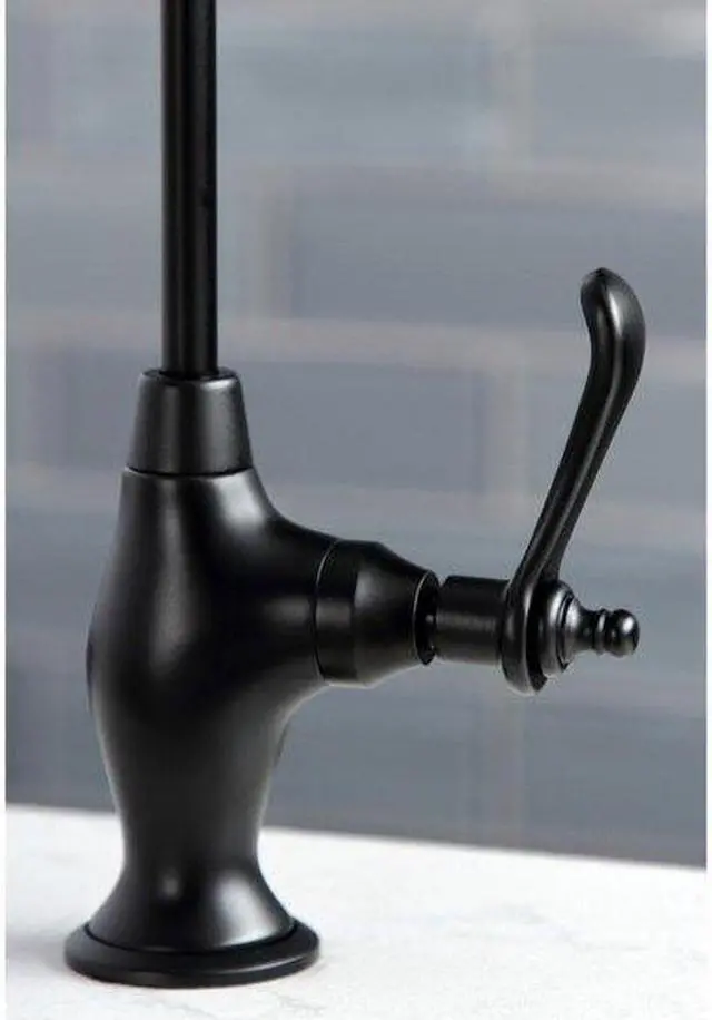 Alt view image 4 of 12 - Kingston Brass KS3190TL Templeton Single Handle Water Filtration Faucet, Matte Black