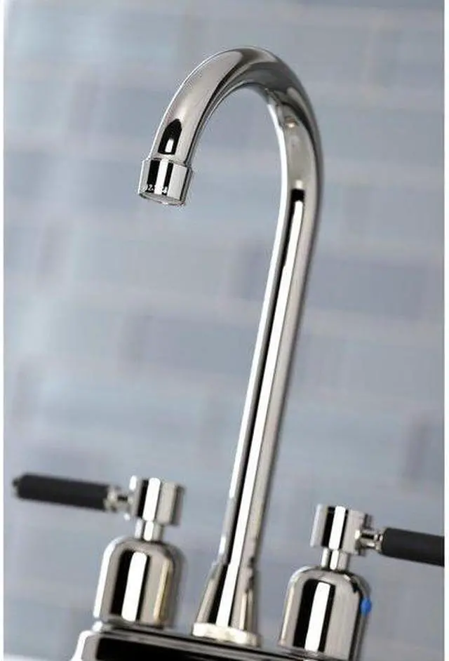 Alt view image 5 of 8 - Kingston Brass KB8496DKL Kaiser Bar Faucet, Polished Nickel