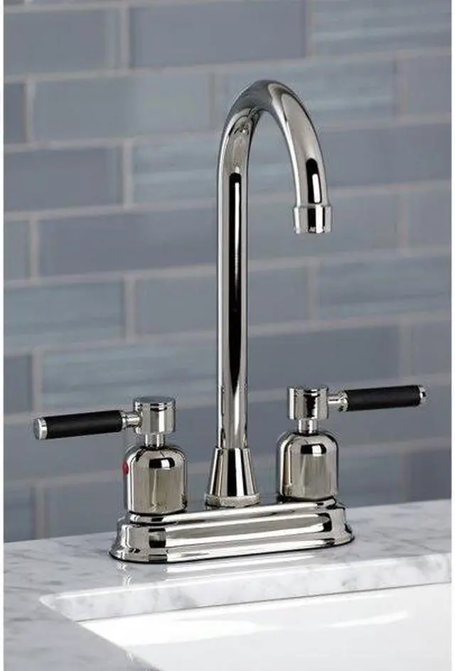 Alt view image 6 of 8 - Kingston Brass KB8496DKL Kaiser Bar Faucet, Polished Nickel