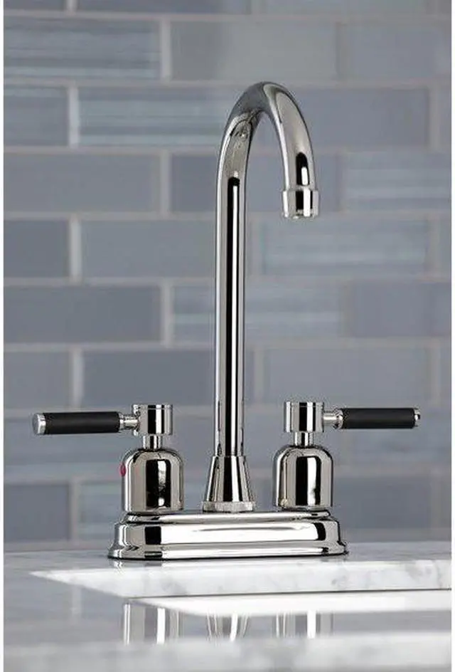 Alt view image 3 of 8 - Kingston Brass KB8496DKL Kaiser Bar Faucet, Polished Nickel