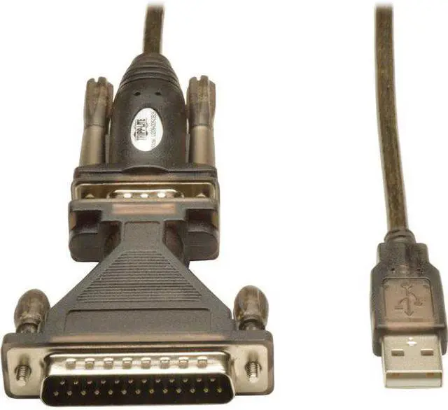 Alt view image 5 of 12 - Tripp Lite U209005DB25 Black USB TO RS232 Cable