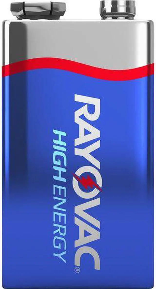 Alt view image 14 of 15 - Rayovac High Energy Premium Alkaline Battery 9V 8/Pack A16048PPK