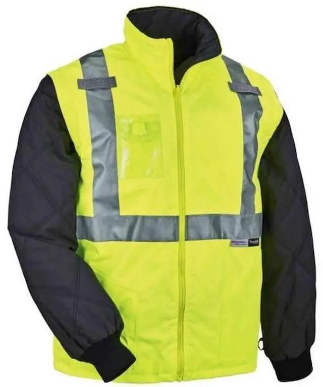 Alt view image 3 of 3 - GloWear 8388 Type R Class 3/2 Thermal Jacket Kit Lime 5XL (25539)