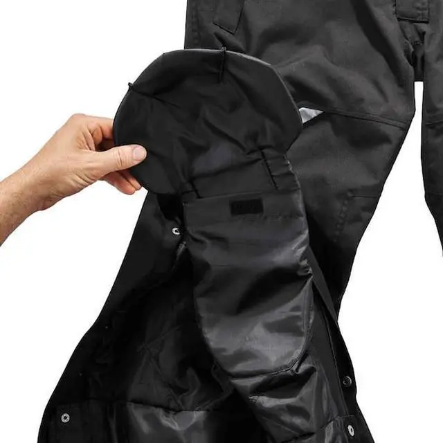 Alt view image 3 of 3 - N-FERNO 6471 Thermal Bib Overalls,Black,Medium, Nylon, 37" Waist, Black, M