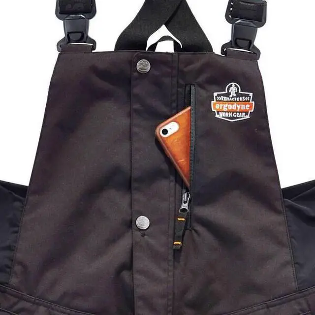 Alt view image 2 of 3 - N-FERNO 6471 Thermal Bib Overalls,Black,3XL, Nylon, 51" Waist, Black, 3XL