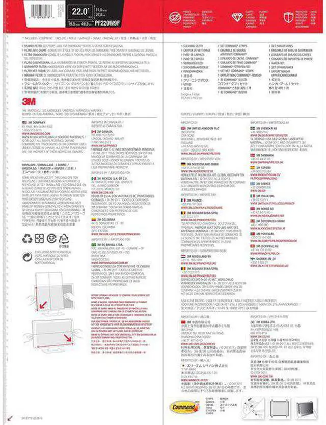 Alt view image 7 of 11 - 3M Framed Privacy Filter for 22 in Monitor, 16:9, PF220W9F