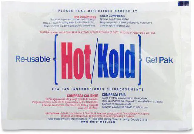Alt view image 6 of 6 - Reusable Hot/Cold Pack 8.63" Long White