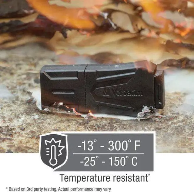 Alt view image 13 of 18 - VERBATIM AMERICA, LLC 16GB TOUGHMAX USB FLASH DRIVE 70000