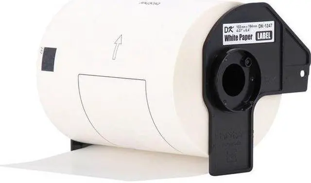 Alt view image 10 of 18 - Brother Die-Cut Shipping Labels, 4.07 x 6.4, White, 180/Roll, 3 Rolls/Pack