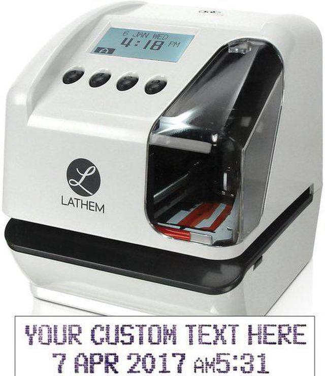 Alt view image 11 of 14 - Lathem Time LT5000 Electronic Time And Date Stamp, Electronic, Cool Gray
