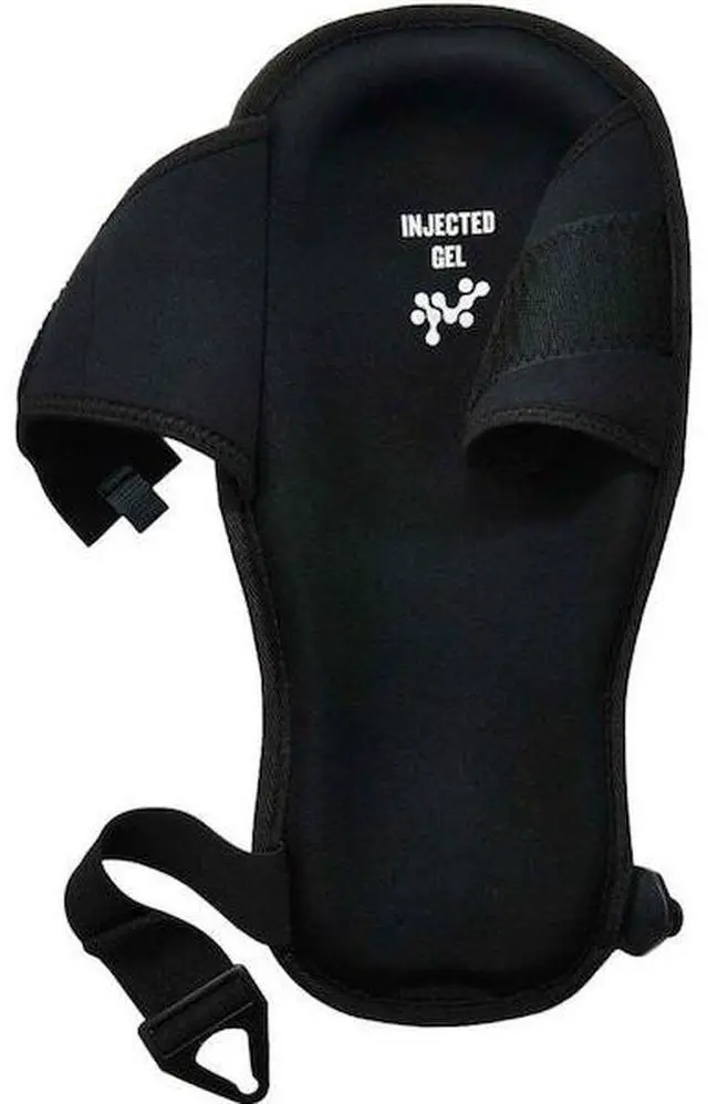 Alt view image 3 of 5 - Ergodyne 18442 ProFlex 342 Injected Gel Knee Pads - Extra Long Cap - Hook and Loop Closure - One Size Fits Most - Black - Pair