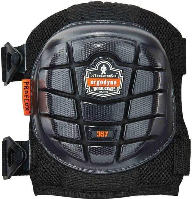 Alt view image 5 of 7 - ProFlex 357 Short Cap Lightweight Gel Knee Pad - Black