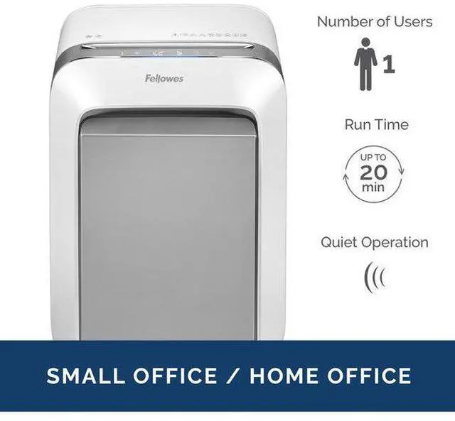 Alt view image 14 of 20 - Fellowes - 5015301 - Fellowes Powershred LX210 Micro-Cut Shredder (White) - Micro Cut - 16 Per Pass - for shredding