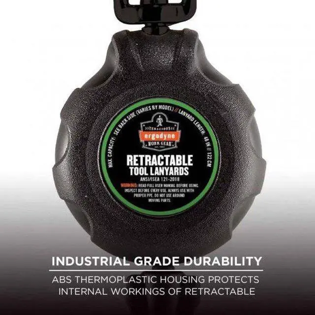 Alt view image 3 of 8 - ERGODYNE 3000 Retractable Tool Lanyard, 1 lb