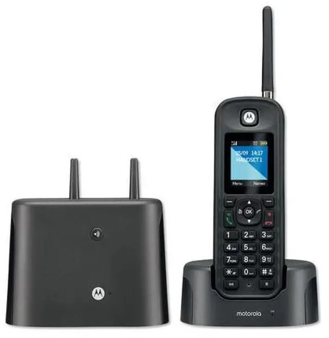 Alt view image 12 of 16 - motorola o211 indoor/outdoor digital cordless phone with answering machine