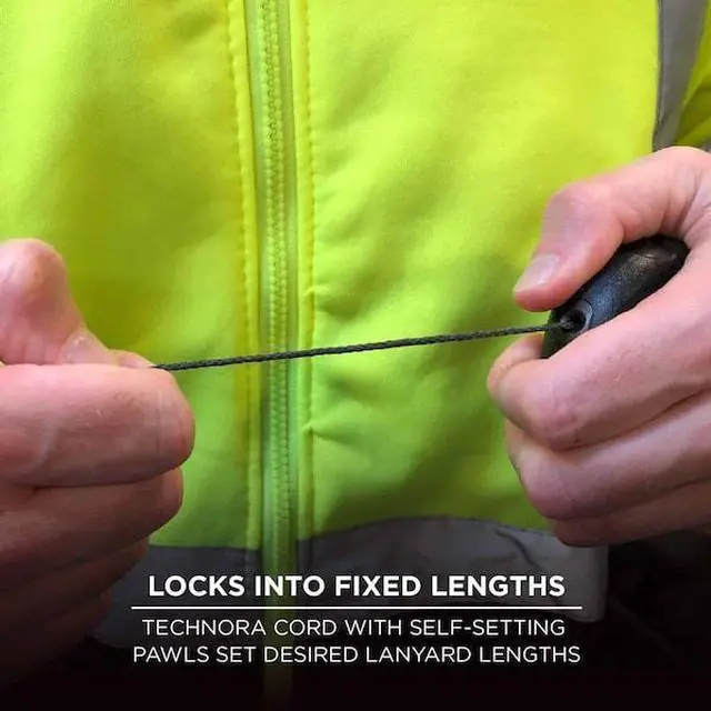 Alt view image 6 of 10 - ERGODYNE 3001 Retractable Tool Lanyard, 2 lb