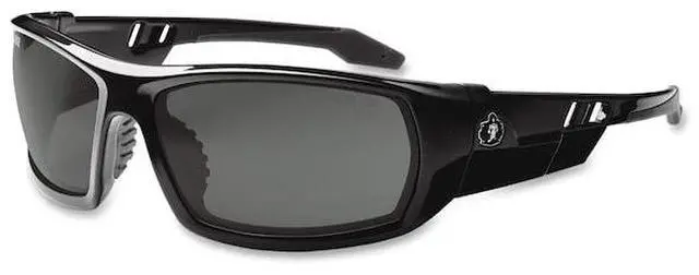 Alt view image 7 of 7 - Ergodyne Smoke Lens Safety Glasses w/Fog-Off Black 50033