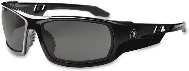 Alt view image 8 of 9 - Ergodyne Smoke Lens Safety Glasses Black 50030