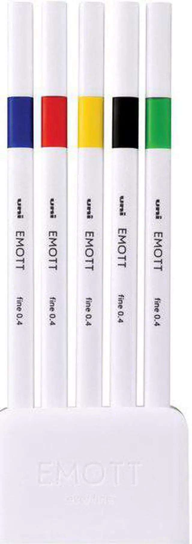 Alt view image 5 of 14 - Uni-ball EMOTT Porous Point Pens Fine 0.4 mm Assorted Ink 5 Pack 24828