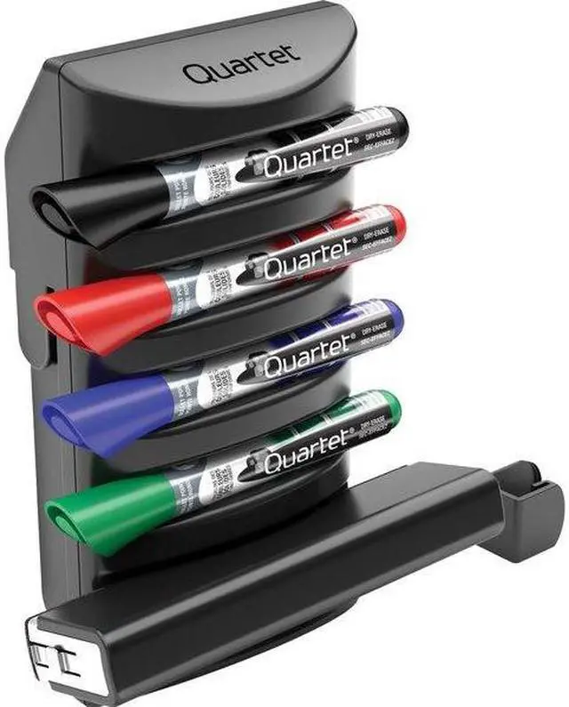 Alt view image 6 of 16 - Quartet 85377 Prestige 2 Connects Marker Caddy, 4 Chisel-Tip Markers, Assorted, 1 Each