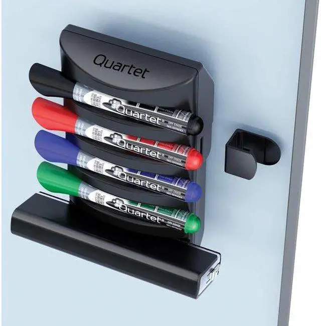 Alt view image 4 of 16 - Quartet 85377 Prestige 2 Connects Marker Caddy, 4 Chisel-Tip Markers, Assorted, 1 Each