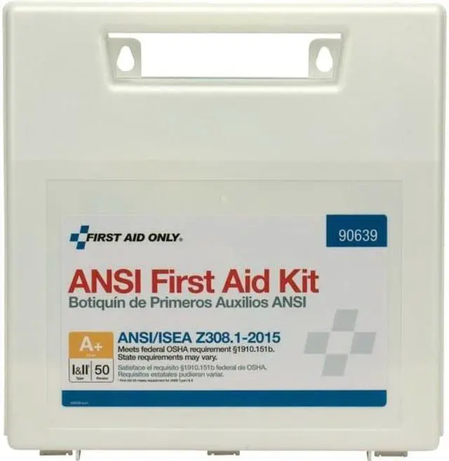 Alt view image 15 of 15 - ANSI Class A+ First Aid Kit for 50 People, 183 Pieces FAO90639