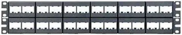 Alt view image 8 of 11 - PANDUIT CPP48WBLY Patch Panel,Mini-Com,Rack Mt,48 Port