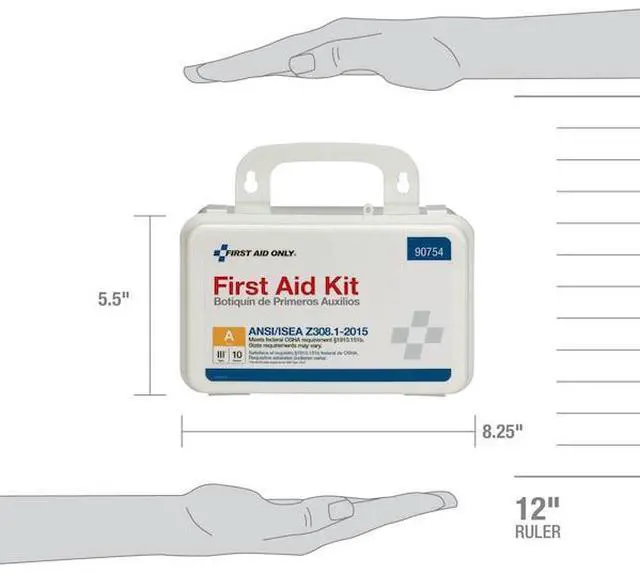 Alt view image 9 of 13 - First Aid Only First Aid Kits 71 Pieces White Case (90754)