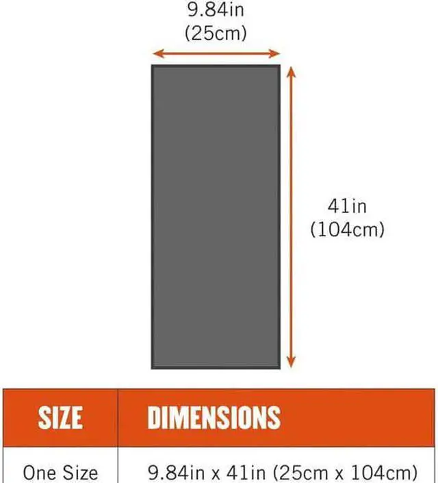 Alt view image 4 of 8 - ERGODYNE 6602MF Cooling Towel,Bl,40-7/8in.L x 9-3/4in.W