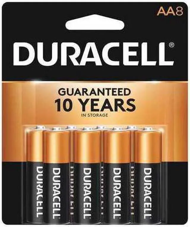 Alt view image 12 of 20 - DURACELL CopperTop 1.5V AA Alkaline Battery, 8-pack