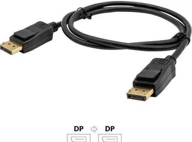 Alt view image 6 of 10 - Visiontek Displayport To Displayport 1.4 1 Meter Cable