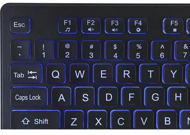 Alt view image 14 of 20 - ADESSO AKB-139EB ADESSO 2X LARGE PRINT , ON AND OFF ILLIMINATED BACKLIGHT USB KEYBOARD, INTERNE