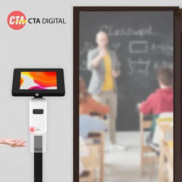 Alt view image 19 of 20 - CTA Digital POS Terminal Stand for 9.7" to 11" Tablet, Black PADCSTTB