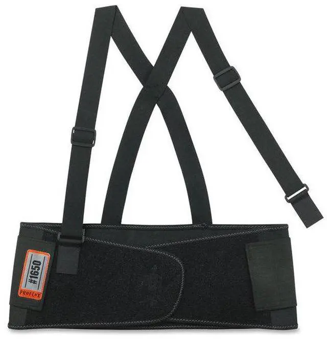 Alt view image 9 of 16 - Proflex 100 Economy Back Supports, Large, Black