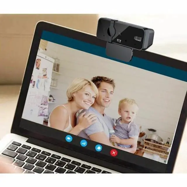 Alt view image 11 of 14 - Adesso CyberTrack HD 3840x2160 Webcam 8 Megapixels Black (CYBERTRACKH6)