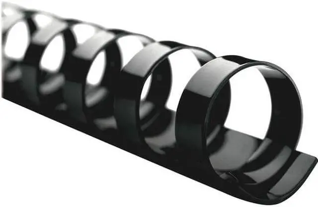 Alt view image 4 of 4 - Swingline 4000118 CombBind Standard Spines, 1 in. Diameter, 200 Sheet Capacity, Black, 100-Box