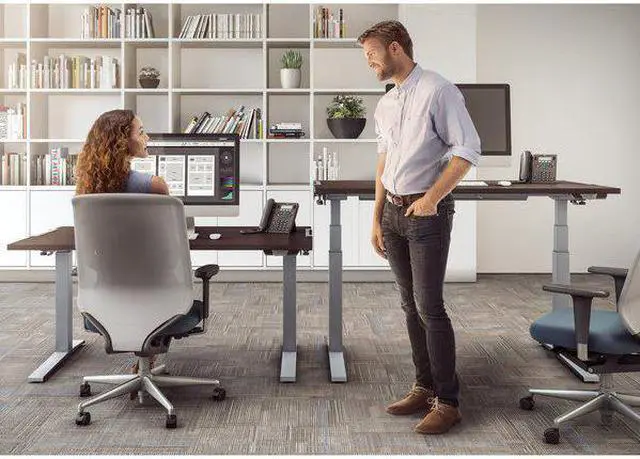Alt view image 9 of 14 - Fellowes Levado Laminate Table Top (Top Only) 48w x 24d Mahogany 9650401