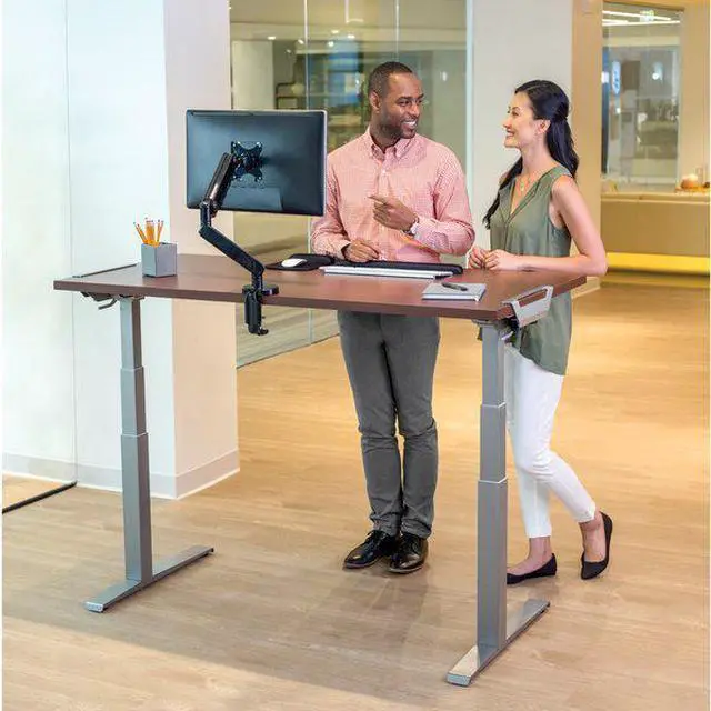 Alt view image 10 of 14 - Fellowes Levado Laminate Table Top (Top Only) 48w x 24d Mahogany 9650401