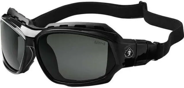 Alt view image 15 of 20 - Ergodyne 56030 Skullerz Loki Safety Glasses/Goggles, Black Frame/Smoke Lens, Nylon/Polycarb