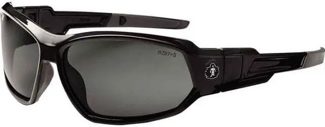 Alt view image 16 of 20 - Ergodyne 56030 Skullerz Loki Safety Glasses/Goggles, Black Frame/Smoke Lens, Nylon/Polycarb