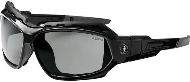 Alt view image 18 of 20 - Ergodyne 56030 Skullerz Loki Safety Glasses/Goggles, Black Frame/Smoke Lens, Nylon/Polycarb