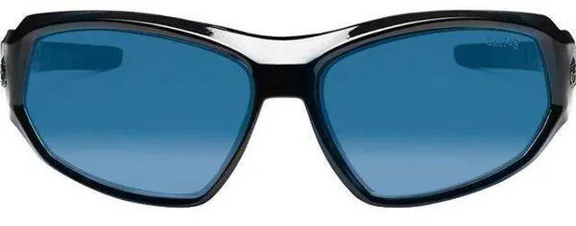 Alt view image 7 of 11 - Ergodyne 56092 Skullerz Loki Safety Glass/Goggle, Black Frame/Blue Mirror Lens,Nylon/Polycarb