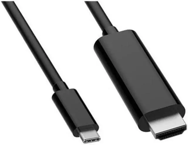 Alt view image 10 of 16 - VisionTek 901219 6 Feet USB C/Thunderbolt 3 to HDMI 2.0 Cable - Black