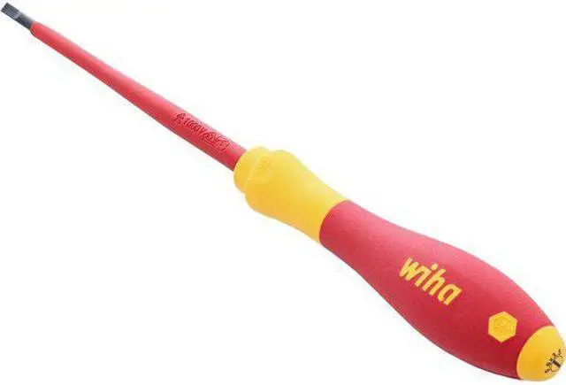 Alt view image 4 of 4 - WIHA TOOLS 32015 Insulated Screwdriver Slotted 9/64" 4 in Round