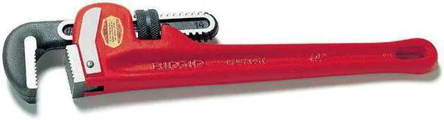 Alt view image 2 of 9 - RIDGID 31015 12 in L 2 in Cap. Cast Iron Straight Pipe Wrench