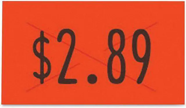 Alt view image 4 of 4 - GARVEY 90945 Pricing Label Kit,1-Line,Red,PK3