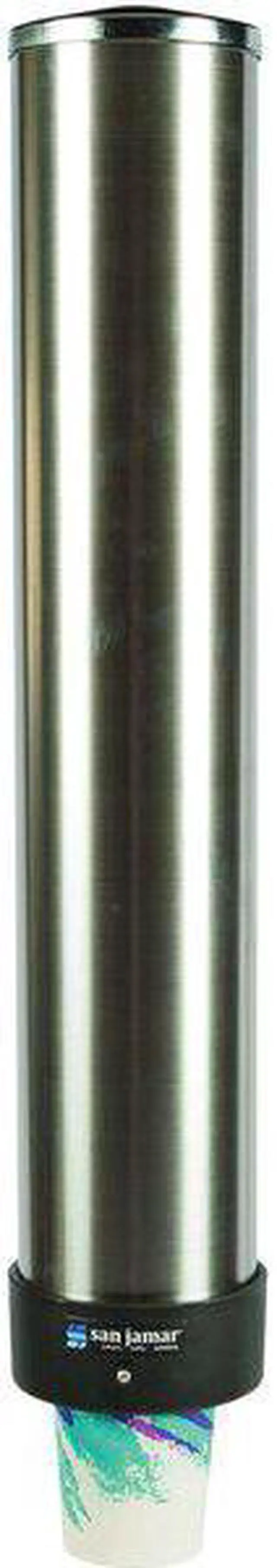 Alt view image 3 of 3 - SAN JAMAR C3400PGR Cup Dispenser, 12 to 24 Oz Cups