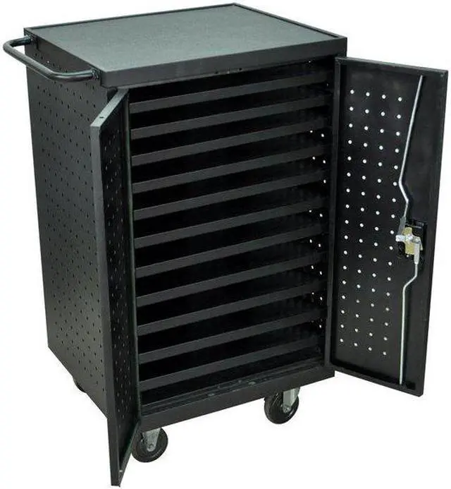 Alt view image 9 of 9 - Luxor LLTM24-B  24 Tablet/Chromebook Charging Cart