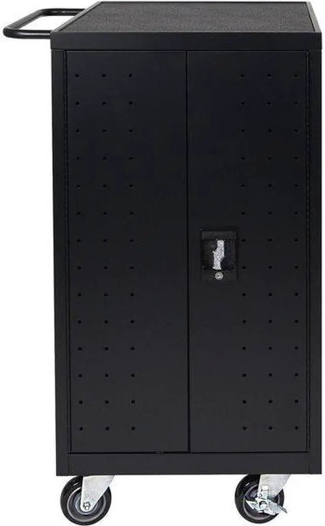 Alt view image 12 of 20 - Luxor Black 18 Laptop Computer Charging Cart